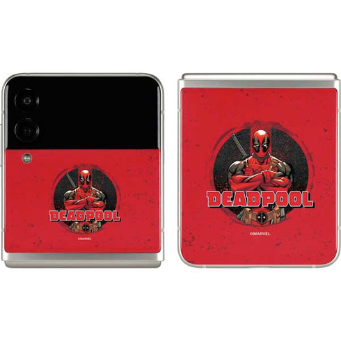 Marvel Deadpool Wade Wilson Galaxy Z Flip3 5G Skin